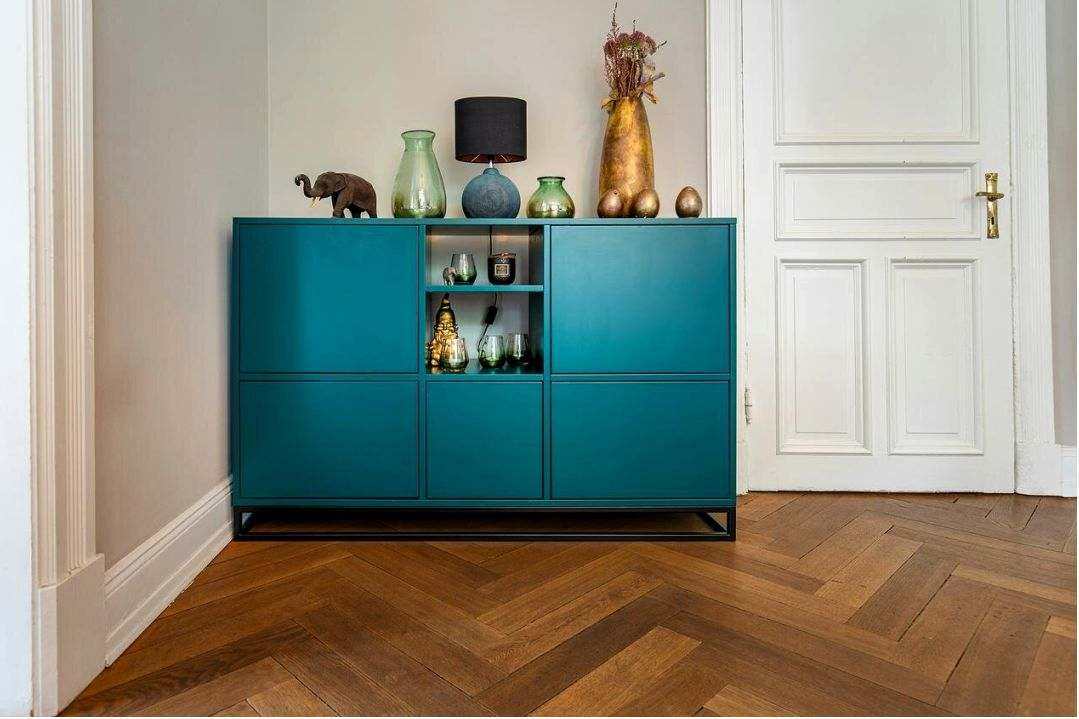 Zwart metalen frame